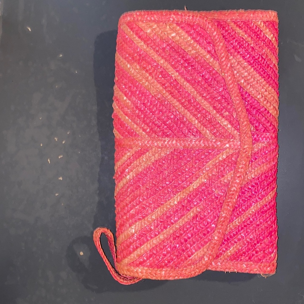 Vintage Pink and peach clutch purse
